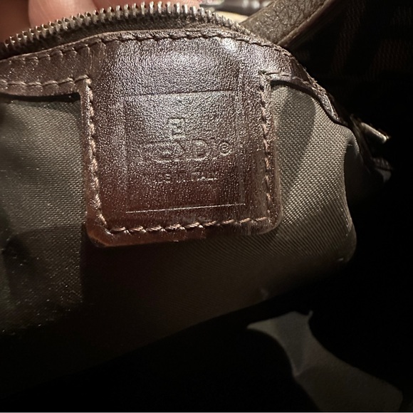 Vintage Fendi Brown and Tan Baguette Shoulder Bag - Picture 12 of 15